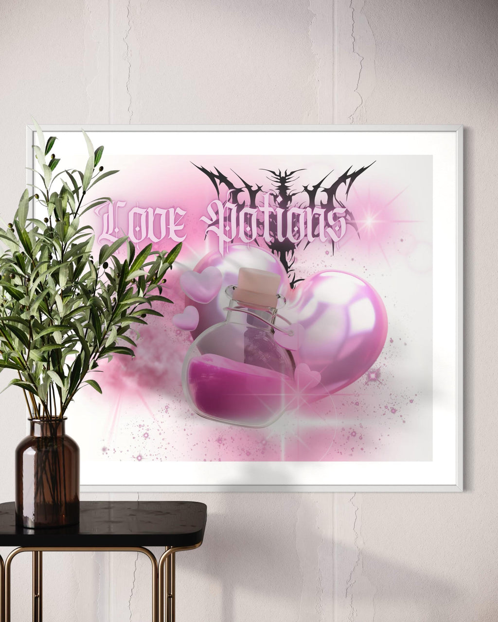 Love Potion Digital Art Print ♡ Magical Pink Instant Download 2025 Commercial Use License