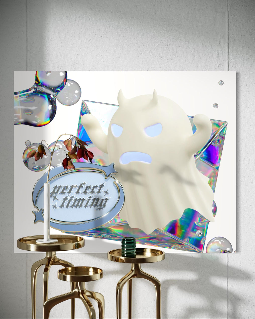 Iridescent Ghost Clip Art ♡ Trending Halloween PNG Instant Download