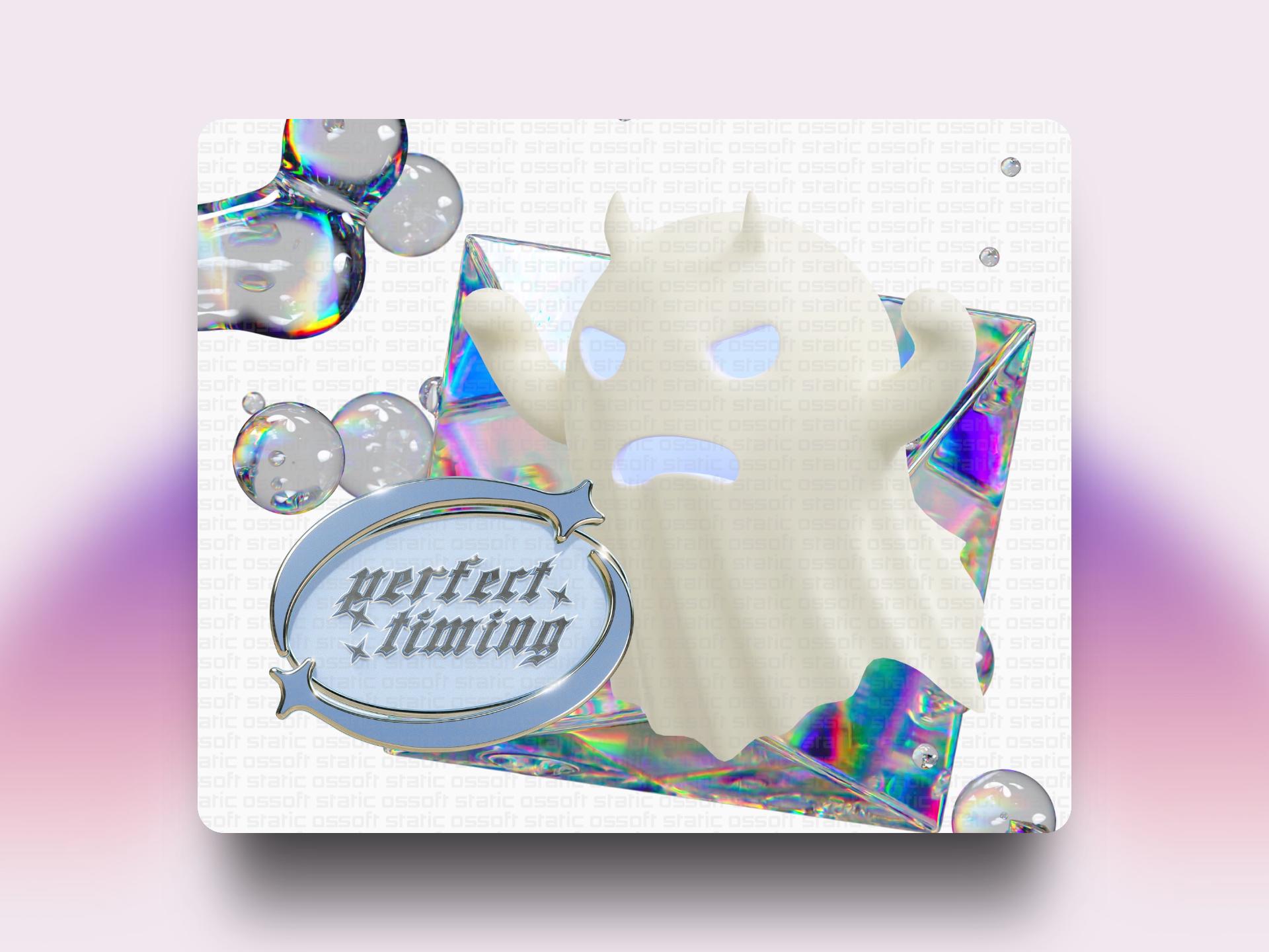 Iridescent Ghost Clip Art ♡ Trending Halloween PNG Instant Download