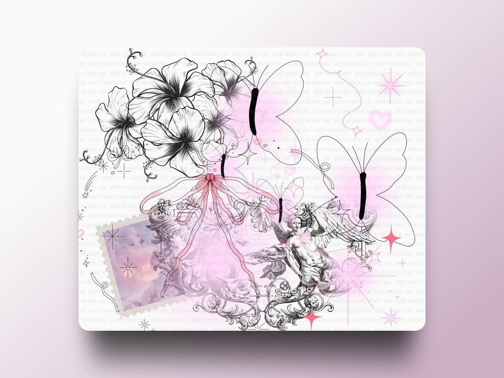 Whimsical Butterfly & Floral Art ♡ Instant Digital Print (Flutter & Bloom!)