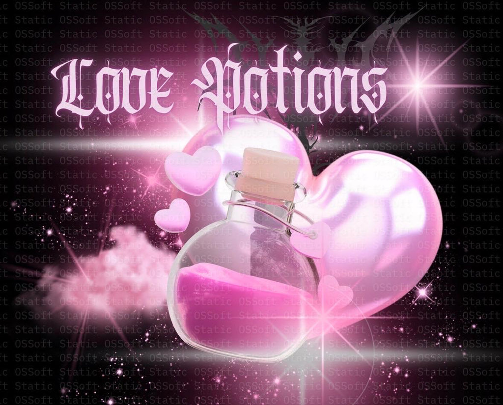 Love Potion Digital Art Print ♡ Magical Pink Instant Download 2025 Commercial Use License