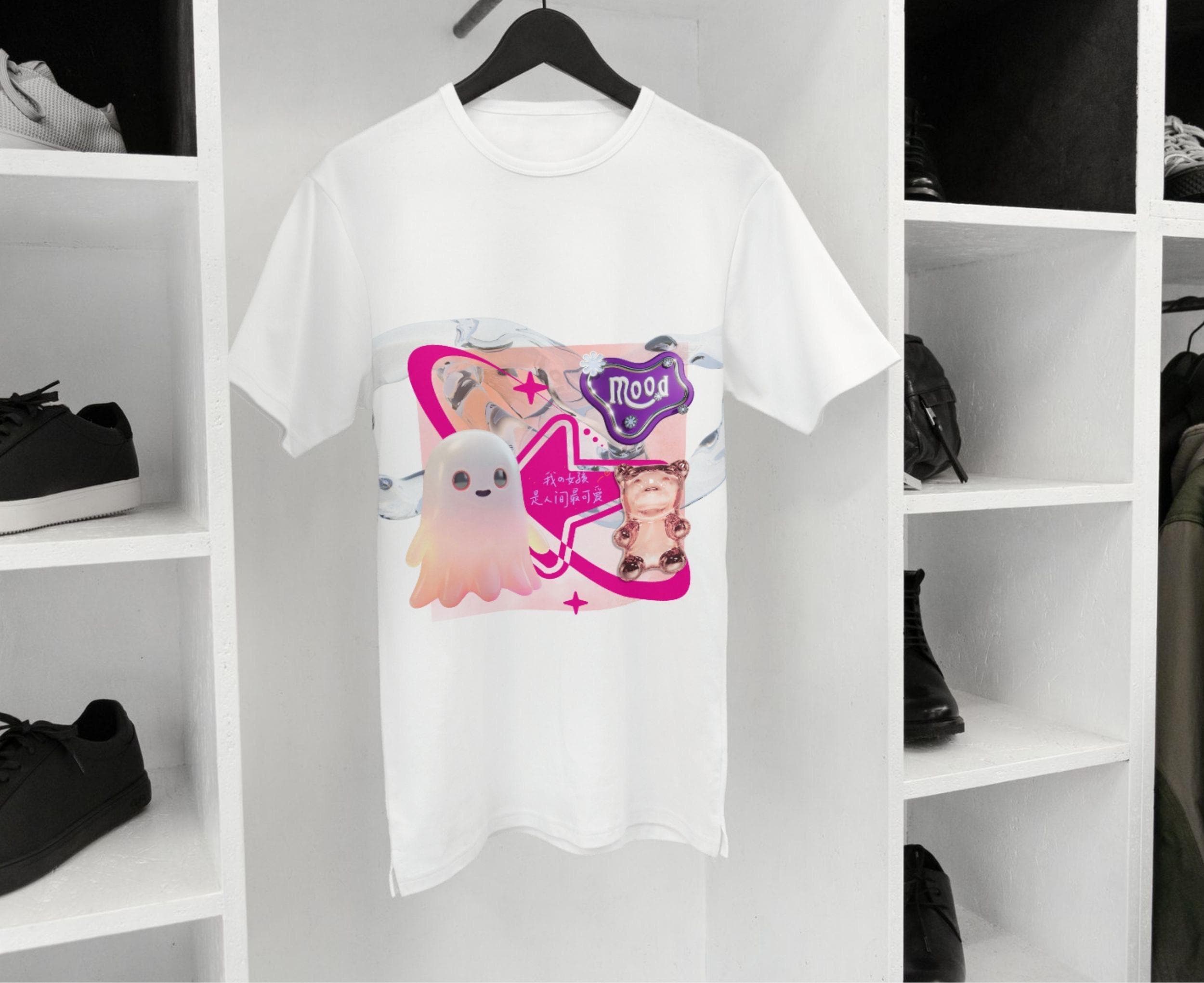 Y2K Kawaii Ghost Gummy Bear PNG ♡ Cricut Instant Download 2025 Commercial Use License